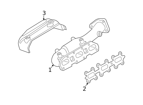 Exhaust Manifold for 2006 INFINITI FX35 #0