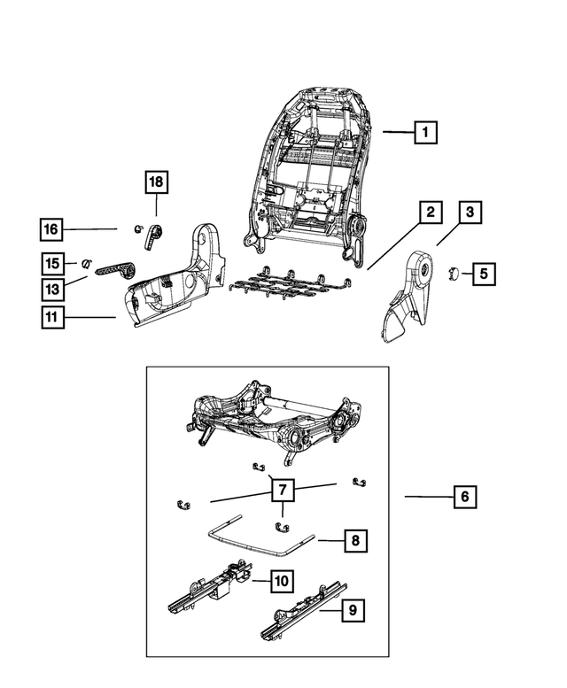 68240838AA - Interior Trim: Seat Adjuster for Mopar Image