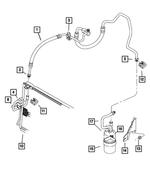 55037503AA - Air Conditioning &amp; Heater: A/c Discharge Line for Mopar Image