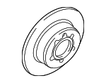 8N0615601B - Brakes: Disc Brake Rotor for Volkswagen Image