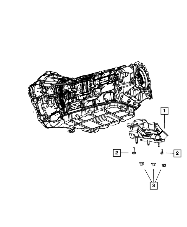68185822AC - 68RFE; 6-Speed; Automatic Transmission: Transmission Mount Bracket for Mopar Image
