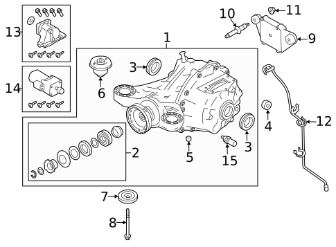 Axle & Differential for 2020 Land Rover Range Rover Velar #0