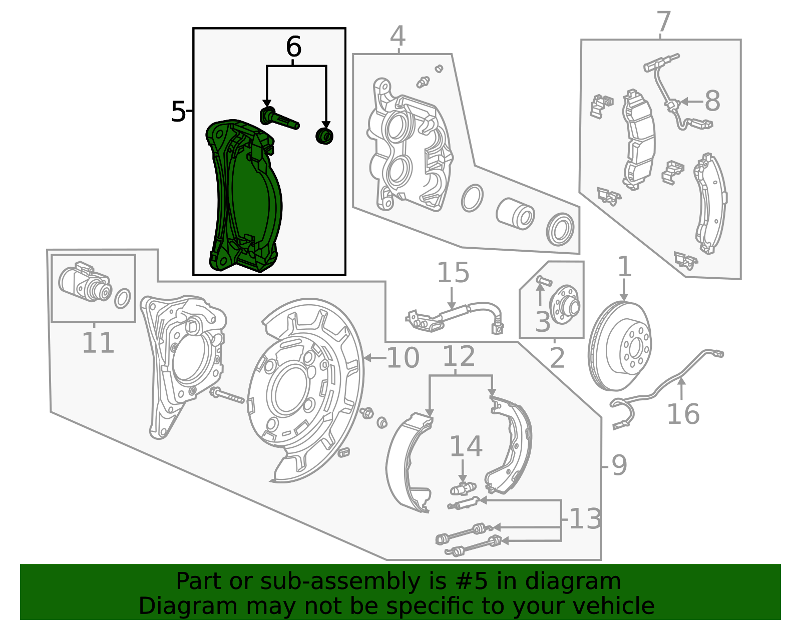 85512090 - 2020-2025 GM - Rear Brake Caliper Bracket | Partners Chevy