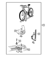 82207942 - Mopar Accessories - Component Parts: Bike Carrier Kit for Mopar Image