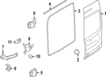 CK4Z1520519A - Body: Upper Weather-strip for Ford: E-Transit Image