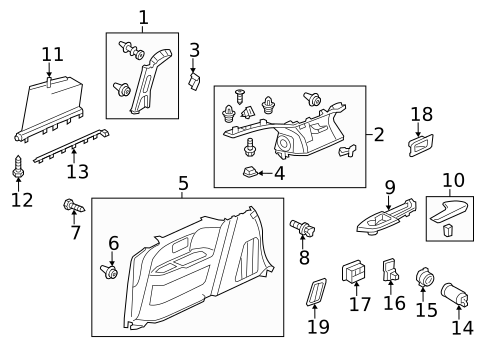 Interior Trim - Side Panel for 2016 Honda Odyssey #1
