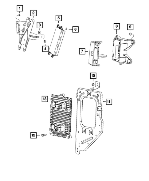 Keys, Modules and Engine Controllers for 2015 Ram 3500 #7
