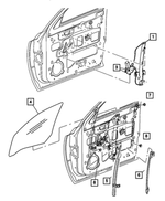 55359367AB - : Front Door Glass Lower Channel, Left for Mopar Image