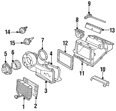 Condenser, Compressor & Lines for 1995 Buick Skylark #1