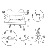 UG112L5AA - Interior Trim: Rear Seat Cushion for Mopar Image