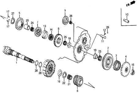 4AT Countershaft for 1986 Honda Civic #0