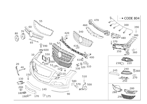 Front Bumper for 2014 Mercedes-Benz CLS63 AMG S #0