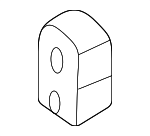 LR137622 - Body: Impact Bar End Piece for Land Rover: Discovery Sport, Range Rover Evoque Image