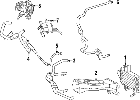 Oil Cooler for 2024 Lexus RX450h+ #0