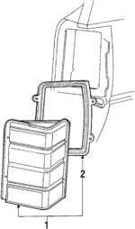 E1FZ13404C - Electrical: Tail Lamp Assembly for Ford: Escort Image