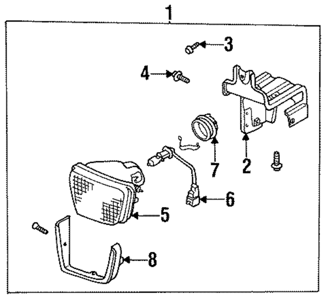 261551E425 - : Fog Lamp Assembly for Nissan Image