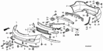 934030602004 - Interior/Bumper: BOLT-WASHER (6X20) for Honda Image