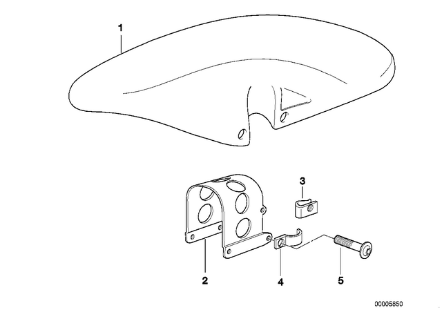 16112345079 - Frame and Mounting Parts: Body Nut - M5 for BMW-Motorrad Image