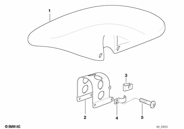 16112345079 - Frame and Mounting Parts: Body Nut - M5 for BMW-Motorrad Image