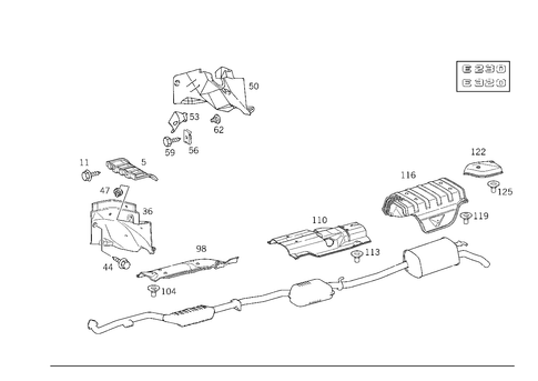 Screening Plates for 1994 Mercedes-Benz E420 #2