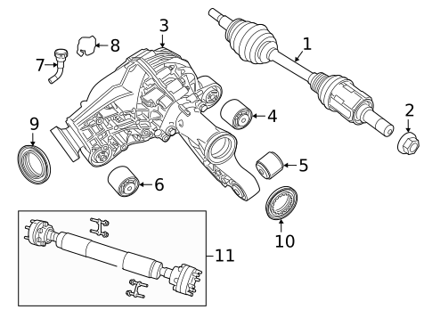 Front Axle & Carrier for 2023 Dodge Durango #0