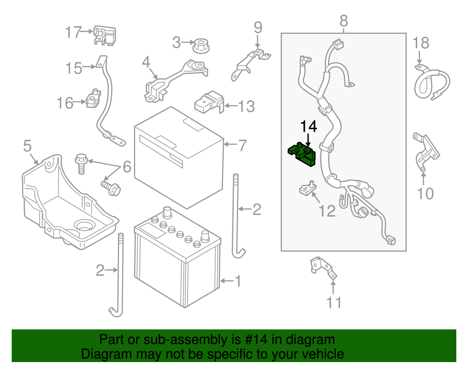 【380】Akiページ 24380-89914 - Fuse Holder 2017-2024 Nissan Armada | Nissan