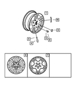 XD26PAKAC - Wheels, Covers and Jacks: Aluminum Wheel for Chrysler: Town &amp; Country | Dodge: Caravan, Grand Caravan Image