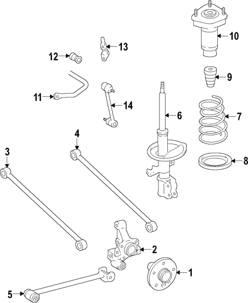 Rear Suspension for 2015 Toyota Camry #1
