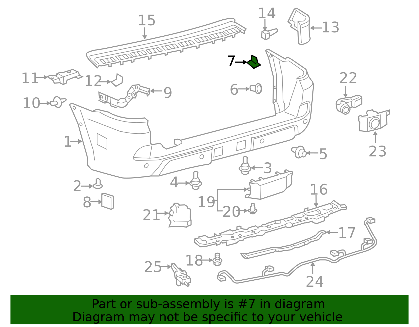 2016-2021 Lexus LX570 Bumper Cover Retainer 52579-60010 | OEM