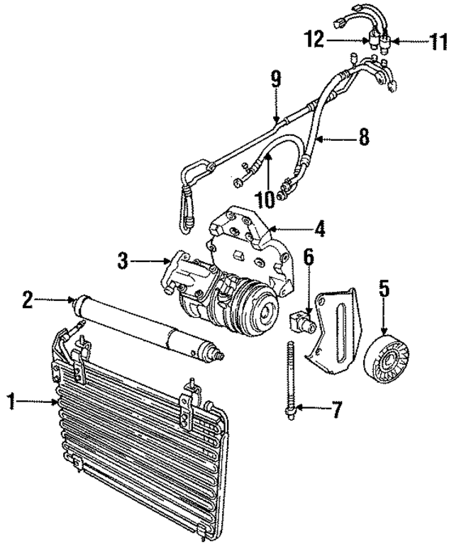 MNA7340AD - HVAC: A/C Refrigerant Discharge Hose for Jaguar Image