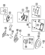 68603568AA - : Park Brake Actuator, Right for Mopar Image