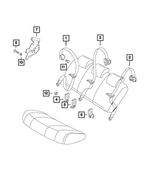 68266756AA - Restraints: Seat Belt Bracket for Ram: ProMaster City Image