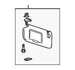 LB5Z7804104AF - : Visor for Ford: Explorer, Police Interceptor Utility Image