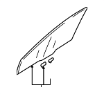 5706A888 - Body: Door Glass for Mitsubishi: Outlander Image
