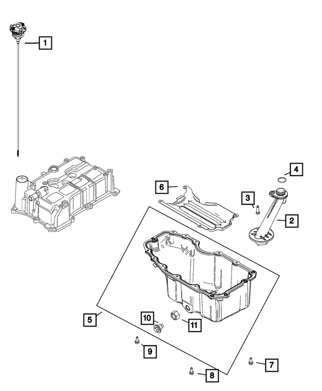 68504399AA - Engine: Engine Oil Level Indicator for Mopar Image