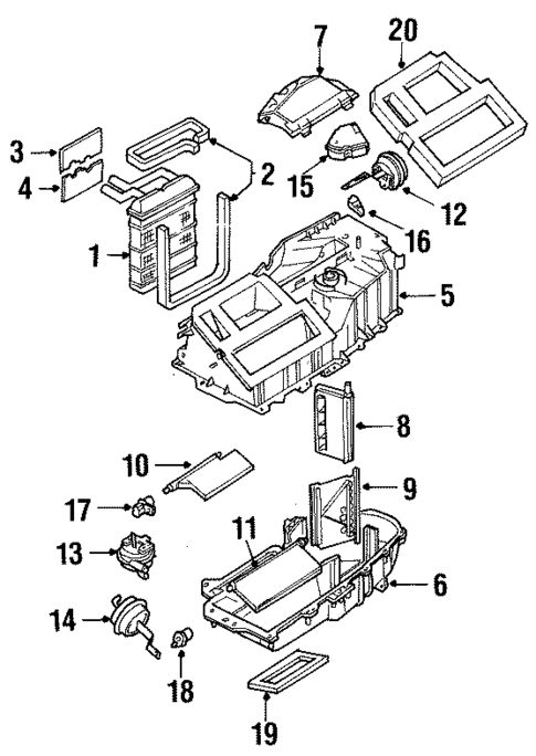 Heater for 1999 Isuzu Hombre #0