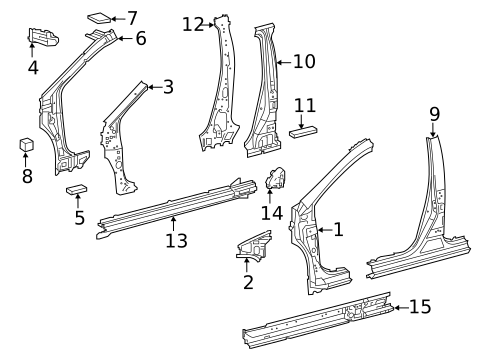 Hinge Pillar for 2016 Scion iM #0
