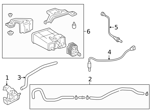 Emission Components for 2017 Toyota Avalon #0