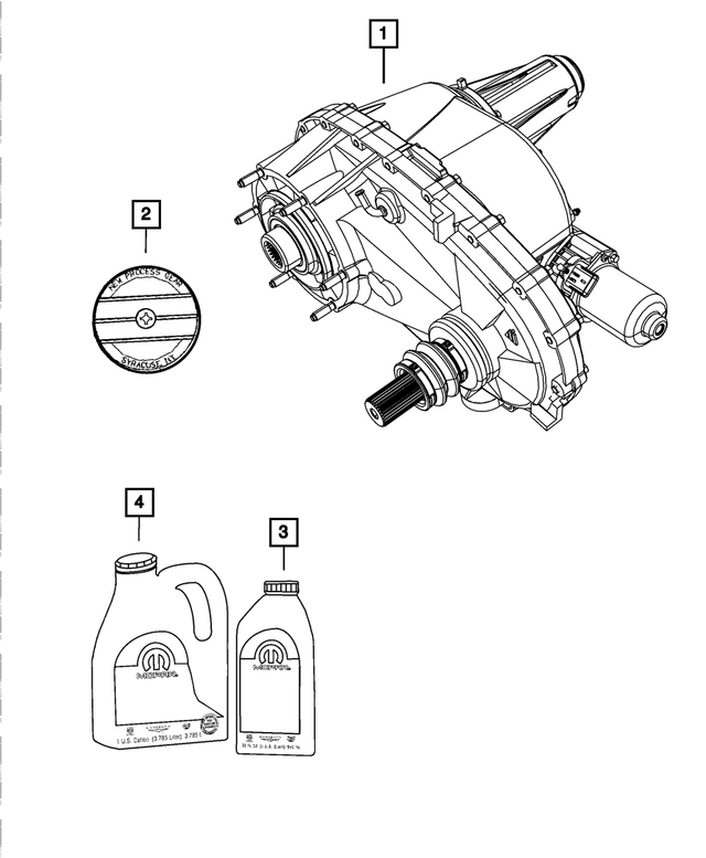 RL123218AB - MP3010 Transfer Case: Transfer Case for Mopar Image