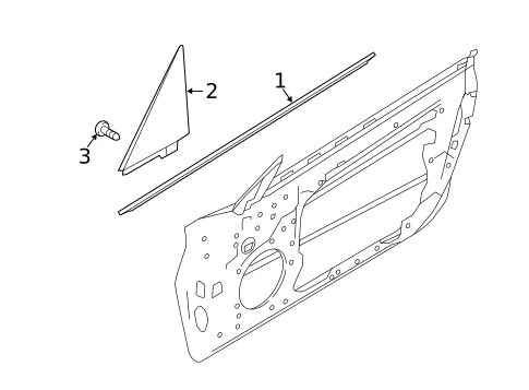 Exterior Trim - Door for 2019 INFINITI Q60 #0