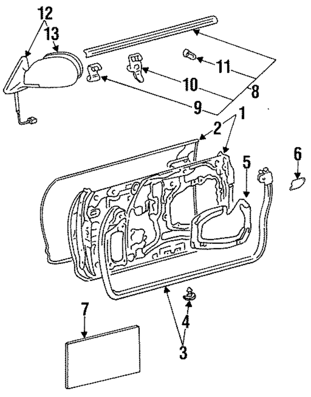 9046706002 - : Belt Weather-Strip Clip for Toyota Image