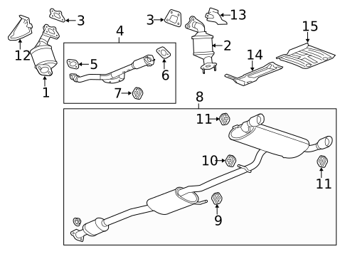 Exhaust Components for 2012 Chevrolet Captiva Sport #0