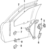 MB517472 - : Window Regulator for Mitsubishi Image