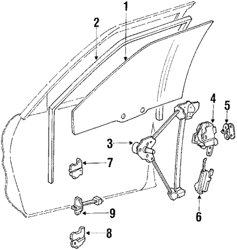 Door for 1990 Mitsubishi Galant #0