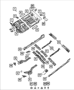 68276318AE - Body Sheet Metal Except Doors: Rear Floor Pan for Mopar Image