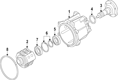 Transfer Case for 2007 Audi A4 Quattro #0