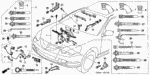 32124PNA010 - : Holder D, Engine Harness for Acura: RSX, TL Image