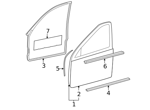 Door & Components for 2002 Mercedes-Benz C230 #0