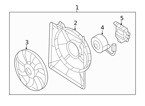 Cooling Fan for 2007 Hyundai Entourage #0