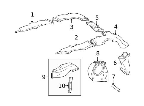 Heater Ducts for 2010 Toyota Land Cruiser #0